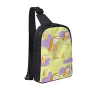 WXCJWD Borsa a tracolla con bandiera israeliana per donne e uomini, borsa a tracolla alla moda Bakpack casual con tracolla convertibile., Gufo in piedi, Taglia unica