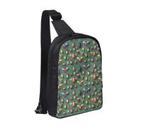 WXCJWD Borse a tracolla con piante grasse sorridenti per donne e uomini alla moda borsa a tracolla Bakpack casual con tracolla convertibile., Atlante degli insetti, Taglia unica