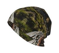 WXCJWD Cliff Railway - Cappello lavorato a maglia per adulti, elastico e adatto per corsa, passeggiate, ciclismo e uso quotidiano. Nero