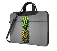 WXCJWD Computer portatile e tablet con ananas in stile cartone animato, design elegante, tessuto resistente e idrorepellente, business casual, Nero , 13 inch