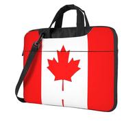 WXCJWD Computer portatile e tablet con bandiera canadese, design elegante, tessuto resistente e idrorepellente, business casual, Nero , 13 inch