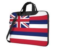 WXCJWD Computer portatile e tablet con bandiera delle Hawaii, design elegante, tessuto resistente e idrorepellente, business casual, Nero , 14 inch