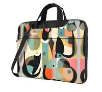 WXCJWD Computer portatile e tablet Mid-Century Modern Art Cat, design elegante, tessuto resistente e idrorepellente, business casual, Nero , 14 inch