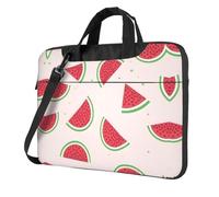 WXCJWD Computer portatile e tablet rosa anguria, design elegante, tessuto resistente e idrorepellente, business casual, Nero , 15.6 inch