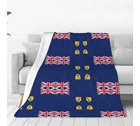 WXCJWD Coperta con bandiera delle Isole Turks e Caicos, 203,2 x 152,4 cm, in micropile ultra morbido, per tutte le stagioni, coperta calda per biancheria da letto, divano e viaggio