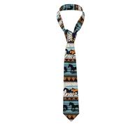 WXCJWD Cravatta classica da uomo con motivo a strisce di cavallo per gli uomini formali cravatte da lavoro per feste di nozze groomsmen cravatta