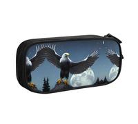 WXCJWD Eagle Under The Stars - Astuccio per matite grande, semplice, multifunzione, per ufficio