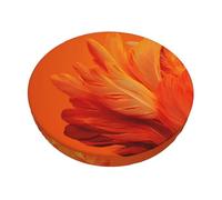 WXCJWD Feathers in the Light, Coprisedile rotondo per sgabello da bar, lavabile, elastico, per sedie da bar da 35,5 cm a 35,6 cm