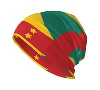 WXCJWD Flag of Grenada Cappello lavorato a maglia per adulti è elastico e adatto per corsa, passeggiate, ciclismo e uso quotidiano. Nero