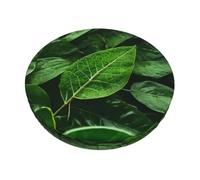 WXCJWD Green Leaf Nature - Coprisedile rotondo per sgabello da bar, lavabile, elastico, per sedie da bar, 30,5 cm - 30,5 cm