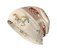 WXCJWD Il cappello lavorato a maglia alla moda per adulti a nove quadrati è elastico e adatto per corsa, passeggiate, ciclismo e uso quotidiano. Nero