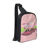 WXCJWD Late Night Owl Borse a tracolla per donne uomini borsa a tracolla alla moda Bakpack casual borsa toracica con tracolla convertibile., Pimpi rosa, Taglia unica