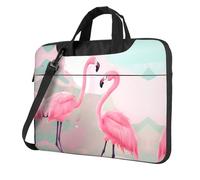 WXCJWD Love Flamingo Laptop e Tablet, design elegante, tessuto resistente e idrorepellente, Business Casual, Nero , 13 inch