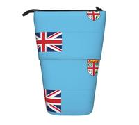 WXCJWD Matita telescopica retrattile con bandiera delle Fiji, astuccio portatile per trucchi e cancelleria, adatto per ambienti di ufficio