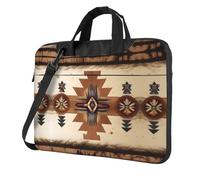 WXCJWD Modelli nativi americani per laptop e tablet, design elegante, tessuto resistente e idrorepellente, business casual, Nero , 13 inch