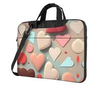 WXCJWD Modello Love per laptop e tablet, design elegante, tessuto resistente e idrorepellente, business casual, Nero , 15.6 inch