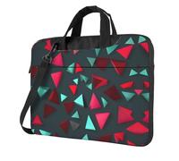 WXCJWD Modello triangolare per laptop e tablet, design elegante, tessuto resistente e idrorepellente, business casual, Nero , 14 inch
