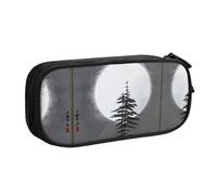 WXCJWD Moon Pine Tree - Astuccio per matite grande, semplice, multifunzione, per ufficio