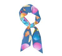 WXCJWD Palloncini coloratiSciarpa di seta stampata, morbida e setosa, con molti usi.