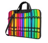 WXCJWD Pastelli colorati per computer portatile e tablet, design elegante, tessuto resistente e idrorepellente, business casual, Nero , 15.6 inch