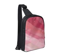 WXCJWD Patrick's Watermelon Festival Borse a tracolla per donne uomini Borsa a tracolla alla moda Bakpack Casual Borsa a tracolla convertibile., Stile sfumato rosa, Taglia unica