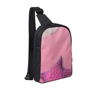 WXCJWD Patrick's Watermelon Festival Borse a tracolla per donne uomini Borsa a tracolla alla moda Bakpack Casual Borsa a tracolla convertibile., Spiaggia di sabbia, Taglia unica