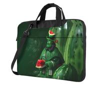 WXCJWD Patrick's Watermelon Festival Laptop e Tablet, design elegante, tessuto resistente e idrorepellente, Business Casual, Nero , 14 inch