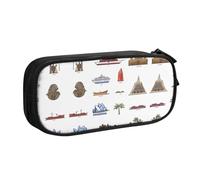 WXCJWD Ship - Astuccio per matite con albero di cocco, per ufficio