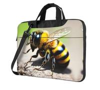 WXCJWD Simpatica piccola ape portatile e tablet, design elegante, tessuto resistente e idrorepellente, business casual, Nero , 15.6 inch