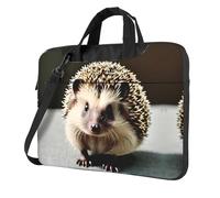 WXCJWD Simpatico riccio portatile e tablet, design elegante, tessuto resistente e idrorepellente, business casual, Nero , 14 inch