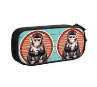 WXCJWD The Silent Monkey - Astuccio per matite grande e multifunzionale, per ufficio