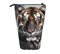 WXCJWD Tiger at Rest - Astuccio telescopico retrattile, portatile, per trucchi e articoli di cancelleria, adatto per ambienti di ufficio