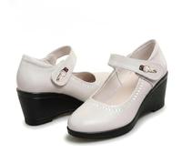 WXDTW Zeppe alla moda a punta chiusa per le donne eleganti casual Mary Jane con plateau tacchi grossi mocassini antiscivolo scarpe da lavoro suola morbida leggere antiscivolo scarpe da passeggio