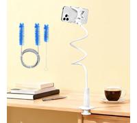 Wxeadu CPAP Supporto per Tubi, Supporto per Tubo Cpap con CPAP Accessori Spazzola, CPAP Supporto del Tubo Flessibile, Supporto per Tubo Cpap Regolabile di 360° per Tubo Flessibile, Supporto Cpap Letto