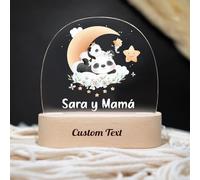 Wxexopowk Lampada personalizzata con nome - Luce Notturna Bambini, Idee Regalo Battesimo Bimbo, Lampada per Camera Personalizzata, Regali Compleanni Personalizzati Bambini per Bambina,Bambino,Stile 5