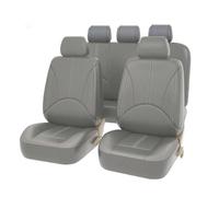 WXEXUDIN 9 Pezzi Auto Set Coprisedili per Citroen C1 c1 Live/Feel/Millenium/Shine 5-Doors 2005-2022,Set Completo Pelle Copri Sedile Auto Impermeabile Protezioni Coprisedili Interno Accessori, Gray
