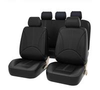 WXEXUDIN 9 Pezzi Auto Set Coprisedili per Nissan Micra (2007-2010),Set Completo Pelle Copri Sedile Auto Impermeabile Protezioni Coprisedili Interno Accessori,Black