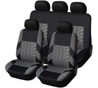 WXEXUDIN Auto Set Coprisedili,per VW Tiguan 2016-2019 2020 2021 2022 2023 SEL R-Line Elegance Coprisedile Traspirante 5 Posti Sedere Protezioni Sedili Coprisedile,Protezione Interni Accessori,B/Gray