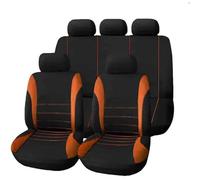 WXEXUDIN Auto Set Coprisedili per VW Tiguan 2016-2023 SEL R-Line Elegance, Traspirante Set Fodere Anteriori Posteriori Copri Auto Protezione Traspirante Interni Accessori,Orange