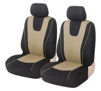 WXEXUDIN Set Coprisedili 2 Pezzi per Lancia LYBRA Prisma THEMA,Universale Coprisedile Anteriore Antiscivolo Completo Coprisedili Autosedili Interno Accessori,Beige
