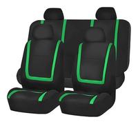 WXEXUDIN Set Coprisedili Auto Universale per Fiesta 09 MK7 2011 2012 2013 2014 2015 2016 2017,5 Posti Coprisedili Anteriori Posteriori Protezioni Accessori Confortevoli Resistenti, Green