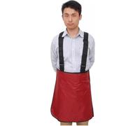 WXF86djl Suits Grembiule protettivo rosso in piombo for raggi X, tuta leggera in piombo for schermatura dalle radiazioni, cintura regolabile(0.175mmpb,L)