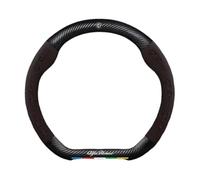 WXGBH Auto Coprivolante per Alfa Romeo GT,Pelle Copertura di Volante Protezione Custodia Volante Auto Cover Antiscivolo Traspirante Durevole Copristerzo Accessori Auto Interno,Black