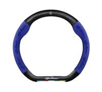 WXGBH Auto Coprivolante per Alfa Romeo Mito 2008-2013,Pelle Copertura di Volante Protezione Custodia Volante Auto Cover Antiscivolo Traspirante Durevole Copristerzo Accessori Auto Interno,Blue