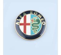 WXGBH Auto Emblema per Alfa Romeo 147 2000-2004 5-Door,Materiale ABS Stemma Logo per Cofano Anteriore e Posteriore Adesiva per Auto Autovettura Stemmi Auto Accessorio,Gold