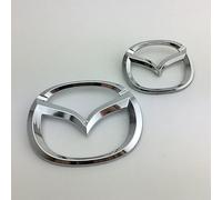 WXGBH Auto Emblema per Mazda MX-5 NB,Materiale ABS Stemma Logo per Cofano Anteriore e Posteriore Adesiva per Auto Autovettura Stemmi Auto Accessorio,E
