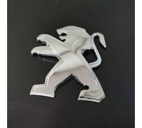 WXGBH Auto Emblema per Peugeot 208 2015-2019,Materiale ABS Stemma Logo per Cofano Anteriore e Posteriore Adesiva per Auto Autovettura Stemmi Auto Accessorio,Silver-A