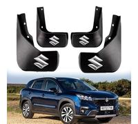 WXGBH Auto Paraspruzzi per Suzuki SX4 S-Cross,TPE Parafango Anteriore e Posteriore con Emblemi Parafanghi Protettivi Schizzi Pneumatici Fango Senza necessità Foratura Accessori Auto
