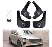 WXGBH Auto Paraspruzzi per Volvo XC90,TPE Parafango Anteriore e Posteriore con Emblemi Parafanghi Protettivi Schizzi Pneumatici Fango Senza necessità Foratura Accessori Auto