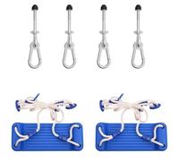 WXGTBKPR 2 pezzi, seggiolino a dondolo con corda, pietre da arrampicata e | Include accessori di montaggio, sospensione regolabile, per la torre da gioco